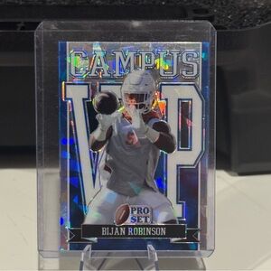 2022 Pro Set Leaf Bijan Robinson VIP Card. Atlanta Falcons